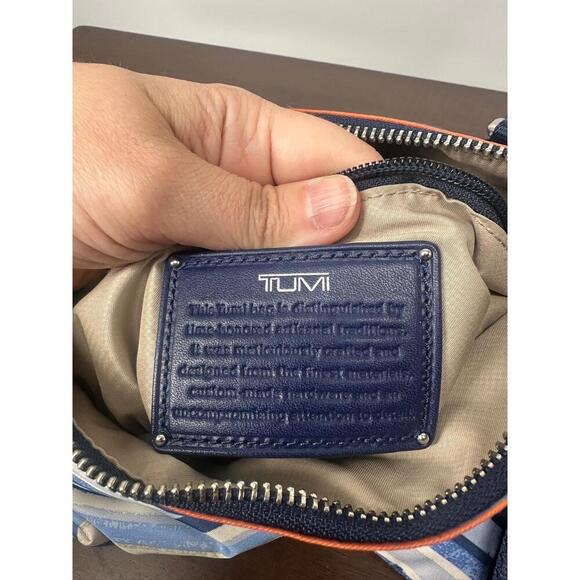 Tumi Crossbody Bag‎ Calera Multicolored Stripes Zipper Closure Adjustable Strap - Picture 10 of 11